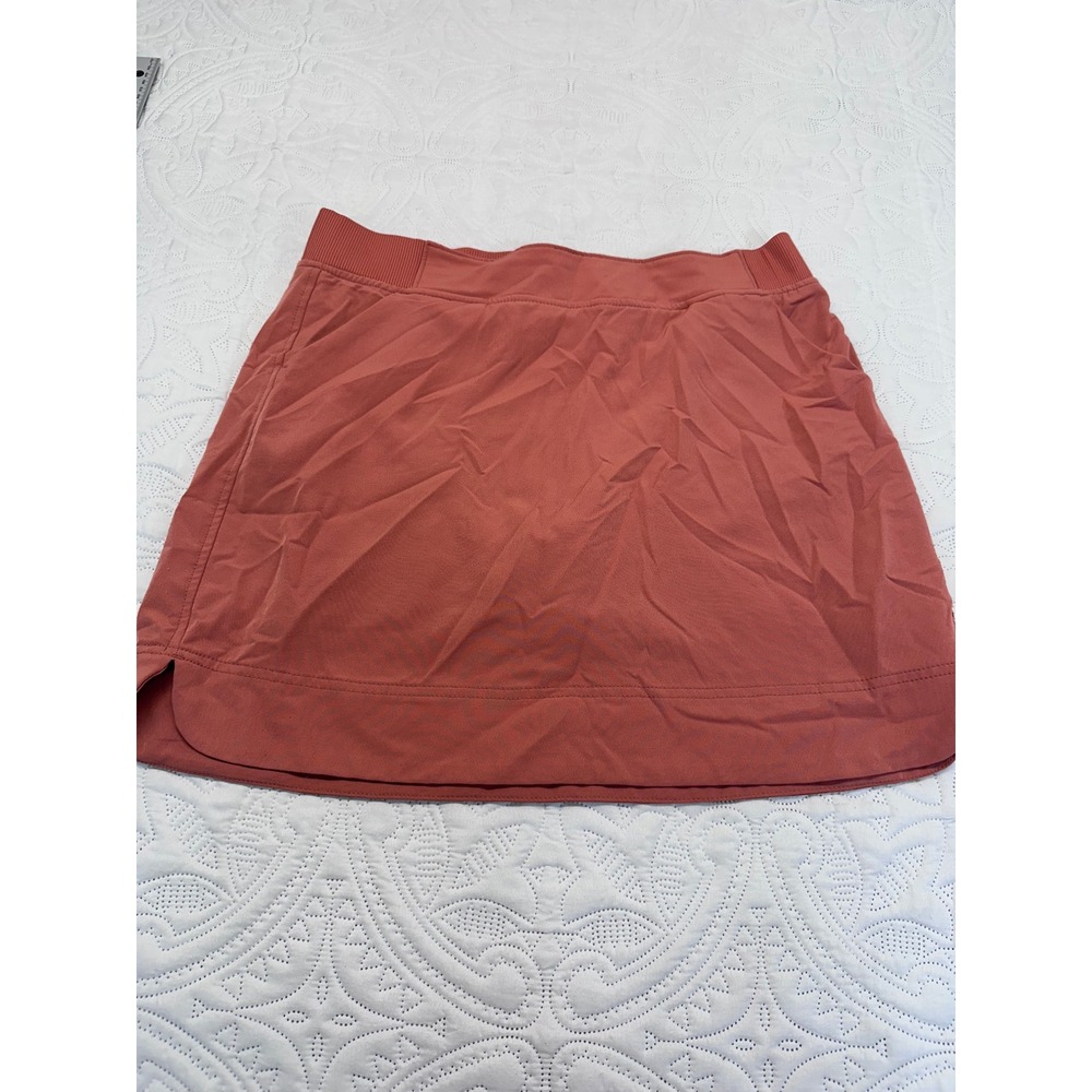 32 Degrees Cool Womens Active Skort Clay Orange Mesh Liner Pockets Size M